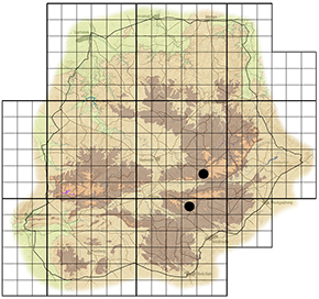 Prunus africana Waterberg distribution